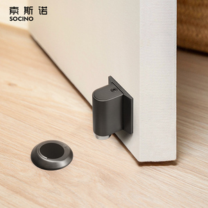 Supporto <span class=keywords><strong>per</strong></span> porta di sicurezza a pavimento in stile moderno in lega di zinco 3M con montaggio adesivo a molla magnetica permanente con fermaporta - Product Image 6
