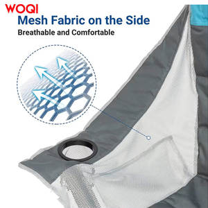Silla Plegable Woqi para Exteriores, Camping y Jardín, con Marco de Aluminio y Tela Oxford Resistente, Extra Grande, Color Azul Cielo - Product Image 3