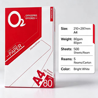 Papier de copie QIYIN O2 A4 70g/m² 80g/m² 100% pâte de bois vierge anti-blocage pour impression de bureau