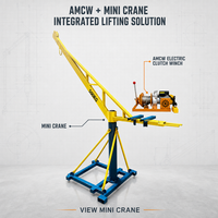 Nouvelles mini-grues de levage ALLMAN de type 500 kg à rotation à 360 degrés à vendre pour la construction, l'exploitation minière et l'agriculture