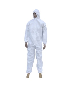 Overol Tipo 5/6 Overol transpirable Mascarilla facial humana SMS Overol No tejido Desechable Adulto Seguridad CE EOS Blanco - Product Image 1