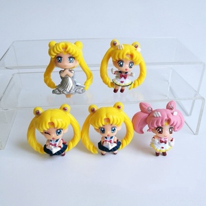HESPER ชุดฟิกเกอร์การ์ตูนเซเลอร์มูน 5 ตัว ขนาด 4.5 ซม. ตัวละครสาวน้อยน่ารัก วัสดุ PVC ชุดฟิกเกอร์อนิเมะแอคชั่น - Product Image 2