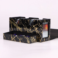 Boîte de rangement pour cartes à collectionner en cuir PU, pour 100 cartes Magic à double pochette, personnalisable OEM
