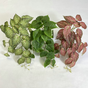 Fleurs artificielles Meiyu Craft, Pothos suspendu au mur, 30cm-100cm, vert émeraude, vert rougeâtre, branche verte, décoration intérieure - Product Image 4