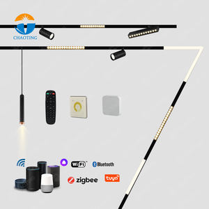 Appareil d'éclairage en aluminium de système de <span class=keywords><strong>Rail</strong></span> de voie de haute qualité adaptateur de 2 fils 7W 9W 10W 18W 27W tracklight de Ceil LED pour l'éclairage de magasin - Product Image 2