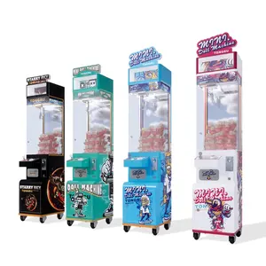 Máquina de arcade de grúa de juguete de felpa, minimáquina de garra operada por monedas con aceptador de billetes