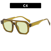 Nouveautés UNOC 2024 - Lunettes de soleil unisexes vintage tendance, monture PC, style classique, UV400, verres personnalisables vert, gris, marron