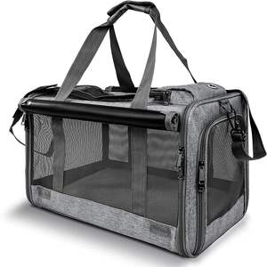 Ampio spazio traspirante finestra in maglia per gatto piccolo marsupio per cani borsa da viaggio per animali domestici - Product Image 1