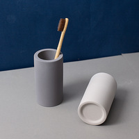 Porte-brosse à dents en diatomite, absorption d'eau, séchage rapide, organisateur de comptoir de salle de bain, support pour dentifrice, pinceaux de maquillage