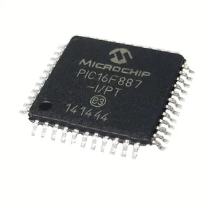 DYD TECH PIC16F887-I/PT (Microcontrolador embutido IC Chip) MCU 8BIT 14KB Flash IC TQFP44 16F887 PIC16F887