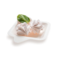 SUMKOKA Petites assiettes de dégustation en bagasse pour gâteaux et desserts – Durables, biodégradables, mini-plats jetables, supports à gâteaux en canne à sucre