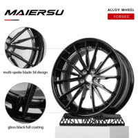 Jantes en alliage d'aluminium 6061-T6 forgées sur mesure, 18, 19, 20, 21, 22 pouces, 2 pièces, jantes noires Dragon pour BMW, Mercedes, Audi, Tesla, Ferrari