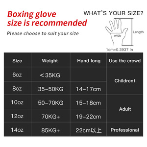 Gants de boxe noirs 14 onces pour hommes et femmes, gants <span class=keywords><strong>d</strong></span>'entraînement de boxe lourde, gants de Muay Thai - Product Image 2