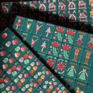 Tuiles <span class=keywords><strong>de</strong></span> Mahjong Tablevibe bicolores pastel avec illustrations <span class=keywords><strong>de</strong></span> contes <span class=keywords><strong>de</strong></span> fées pour les fêtes - Product Image 3