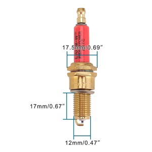 GOOFIT LIU.M.W. Bujía <span class=keywords><strong>de</strong></span> Encendido <span class=keywords><strong>Iridium</strong></span> Power D8TC ROJA, Nueva Bujía <span class=keywords><strong>de</strong></span> Repuesto <span class=keywords><strong>para</strong></span> Motocicleta, Scooter, ATV, Pocket Bike - Product Image 6