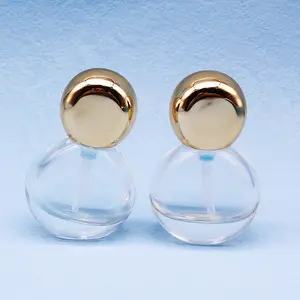 灯泡形状30毫升磨砂玻璃面部油血清瓶包装30毫升玻璃泵化妆品血清油滴管瓶