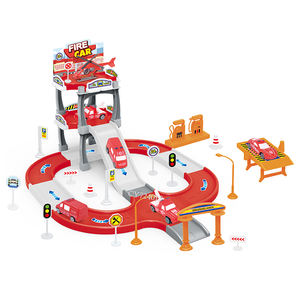 Ensemble de jouets de <span class=keywords><strong>parking</strong></span> de pompiers de bricolage d'approvisionnement d'usine avec moteurs de pompiers et jet de sauvetage pour les enfants - Product Image 3