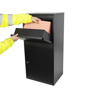 Standing express cabinet Household outdoor wall-mounted mailbox can be changed color double-layer large mailbox