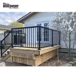 OEM/ODM garden metal handrail modern outdoor railing for deck outside waterproof balcony picket balustrades railing