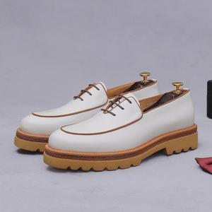 Mocasines de cuero personalizados de alta gama estilo workwear para hombre, zapatos casuales de cuero para hombre, zapatos de cuero para hombre - Product Image 1