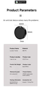 Localizzatore GPS Universale Smart per Animali Domestici Google Tag con Batteria Sostituibile Compatibile con IOS e Android Trova il Mio Dispositivo - Product Image 6