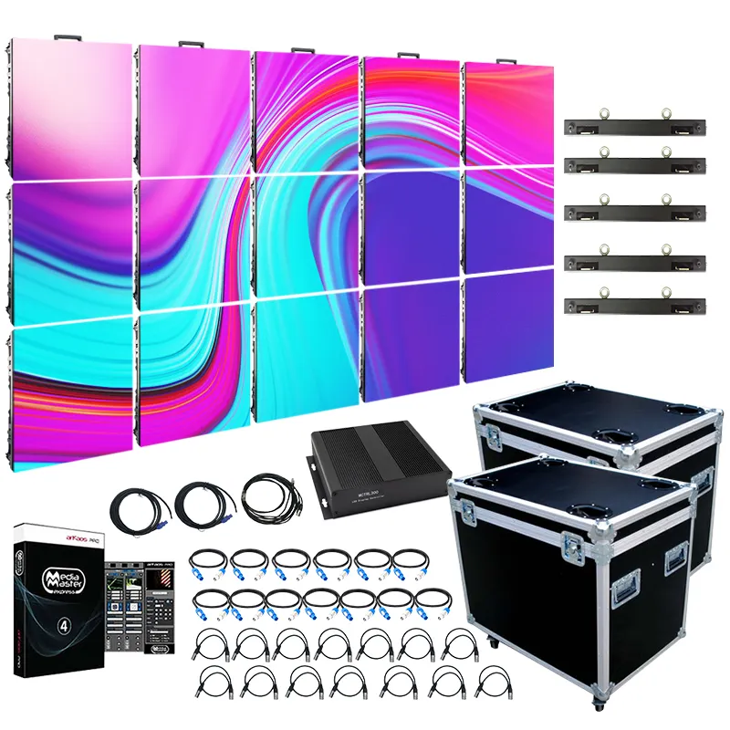 Indoor Outdoor P2.9 P3.91 Full Color LED Screen Concert Stage Background Video Wall LED 500x1000 500x500 LED Display
