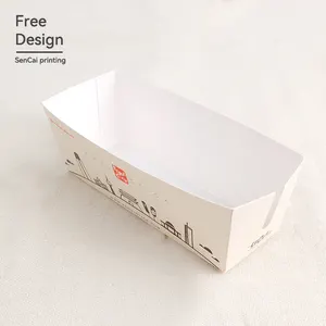 Barato desechable ecológico pollo frito caja de embalaje de comida rápida hamburguesa pollo ARROZ FLOR caja para llevar