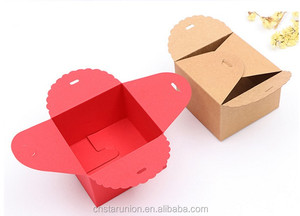 中国新年盒婚礼喜欢装饰印度花式纸糖果礼品包装盒棕色牛皮糖果巧克力盒 - Product Image 2