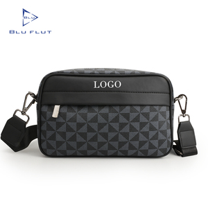 10 Uds. De bolsos de mensajero con logotipo personalizado de alta calidad, bolso de hombro de viaje personalizado de cuero, bolsos cruzados para teléfono para hombres - Product Image 2