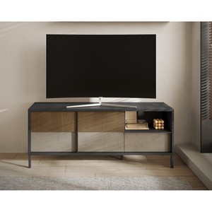 Meuble TV MOD. EVEREST CM 156X40 H.64 LAVA/CLAY AND MERCURE - Product Image 1