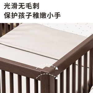 Wan Yusen Solid Wood Childrens <b>Bed</b> Extendable Guardrail Platform <b>Bed</b> For Boys Girls <b>Pine</b> Wood Small <b>Bed</b> With Safety Rails - Product Image 4