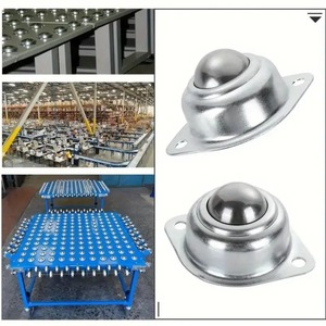 80kgs Load Capacity Heavy Duty Bottom Flange Ball Bearing Roller Ball Transfer Unit - Product Image 2