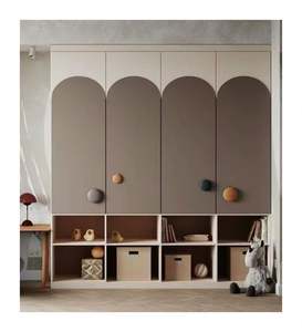 Armoire de chambre principale pour enfants, style minimaliste contemporain, design personnalisé haut de gamme, colorée - Product Image 1