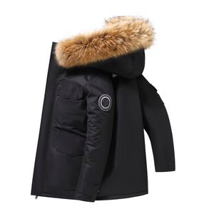 Veste d'hiver à <span class=keywords><strong>grand</strong></span> col en fourrure, vêtements thermiques épais résistants au <span class=keywords><strong>froid</strong></span>, manteaux en duvet pour hommes et femmes - Product Image 5