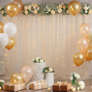 Toile de fond en tulle 10x10 pieds pour mariages, baby showers, anniversaires, séances <span class=keywords><strong>photo</strong></span> – Nouvelle arrivée, détachable - Product Image 5