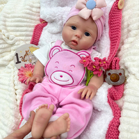 Poupée Reborn de 18 pouces pour fille, corps entier en silicone, texture de peau 3D réaliste, bouche ouverte avec lèvres détaillées, nouveau-né souple, objet de collection