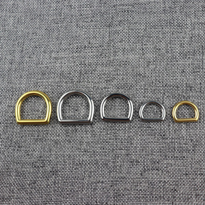 Metal D Ring Buckles 1x1.5 Cm For Bags <b>Backpacks</b> Handbags Seamless Semi Circular Rings Durable Hardware Accessory - Product Image 3