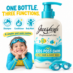 Champú, Acondicionador y Gel de Baño Vegano, Cruelty-Free, Hidratante <span class=keywords><strong>para</strong></span> Niños, 250 ml, Botella con Bomba <span class=keywords><strong>para</strong></span> Piscina y Guardería - Product Image 1