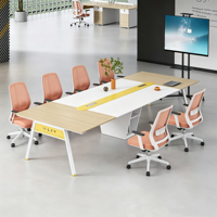 Table de conférence moderne et simple E0, écologique, longue, pour bureau, salle de réunion, réception, formation, travail