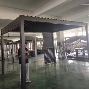 Pérgola de Aluminio para Jardín, Muebles de Exterior Resistentes a la Intemperie y Elegantes - Product Image 1