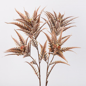 Helecho Artificial de 2 Ramas, Flor de Seda, Decoración de Interiores, Planta Bonsái - Product Image 4