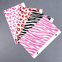 3D Transparante Matte Zebra Luipaard Kleurenprint Telefoon Achterkant Skin Sticker 190*120mm Achterfolie Materiaal voor snijplotter