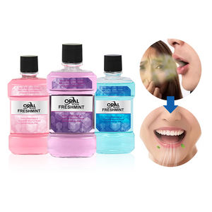 Bain de bouche format voyage pour soins bucco-dentaires, saveur menthe, avec logo, pour fabricants de marques privées - Product Image 1