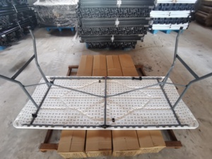 Wholesale Mesa Plegable 6ft Easy Folding Bbq Picnic <strong>Table</strong> Outdoor Camping <strong>Portable</strong> Plastic Folding <strong>Table</strong> - Product Image 3