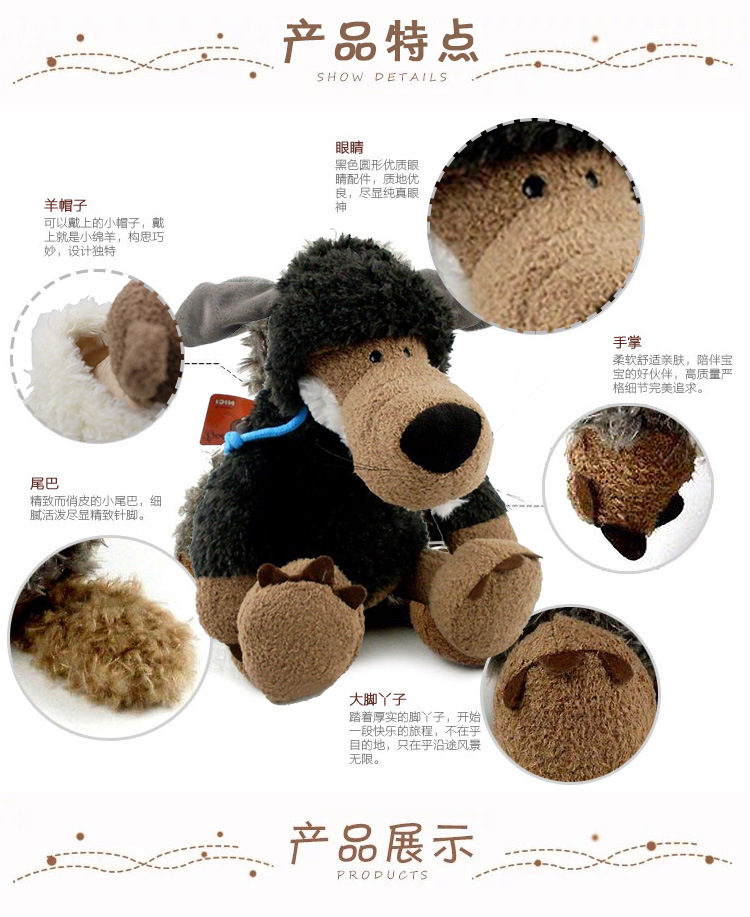 Pecora lupo nero con granuli