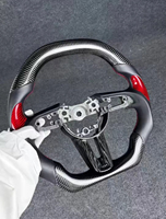 Accesorios Interiores para Mazda 3 6 CX-4 CX-5 RX-7, Volante de Cuero y Fibra de Carbono, Ajuste Personalizado para Modelos Mazda