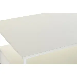 METAL and MDF <b>COFFEE</b> <b>TABLE</b> 110X55X46 <b>WHITE</b> - Product Image 6