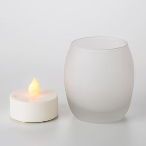 <span class=keywords><strong>Bougie</strong></span> sans flamme Mermei 3D avec capteur de souffle, cire de paraffine ivoire, D8xH9cm, fonctionne sur piles, décoration d'intérieur - Product Image 3