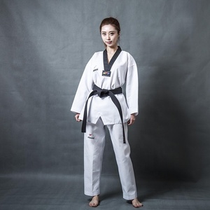 QUTENG uniforme de <span class=keywords><strong>mooto</strong></span> <span class=keywords><strong>dobok</strong></span> <span class=keywords><strong>taekwondo</strong></span> <span class=keywords><strong>WTF</strong></span> uniforme de <span class=keywords><strong>taekwondo</strong></span> - Product Image 2
