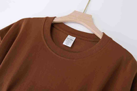 T-shirt décontracté vierge en gros, impression sérigraphique personnalisée, logo numérique, 300 grammes, tricoté, lourd, 100 % coton, manches courtes